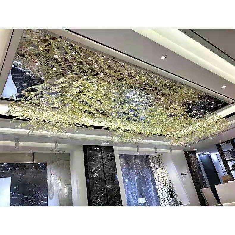 酒店吊灯创意大堂宾馆前台水晶琉璃灯服装店售楼沙盘工程灯饰