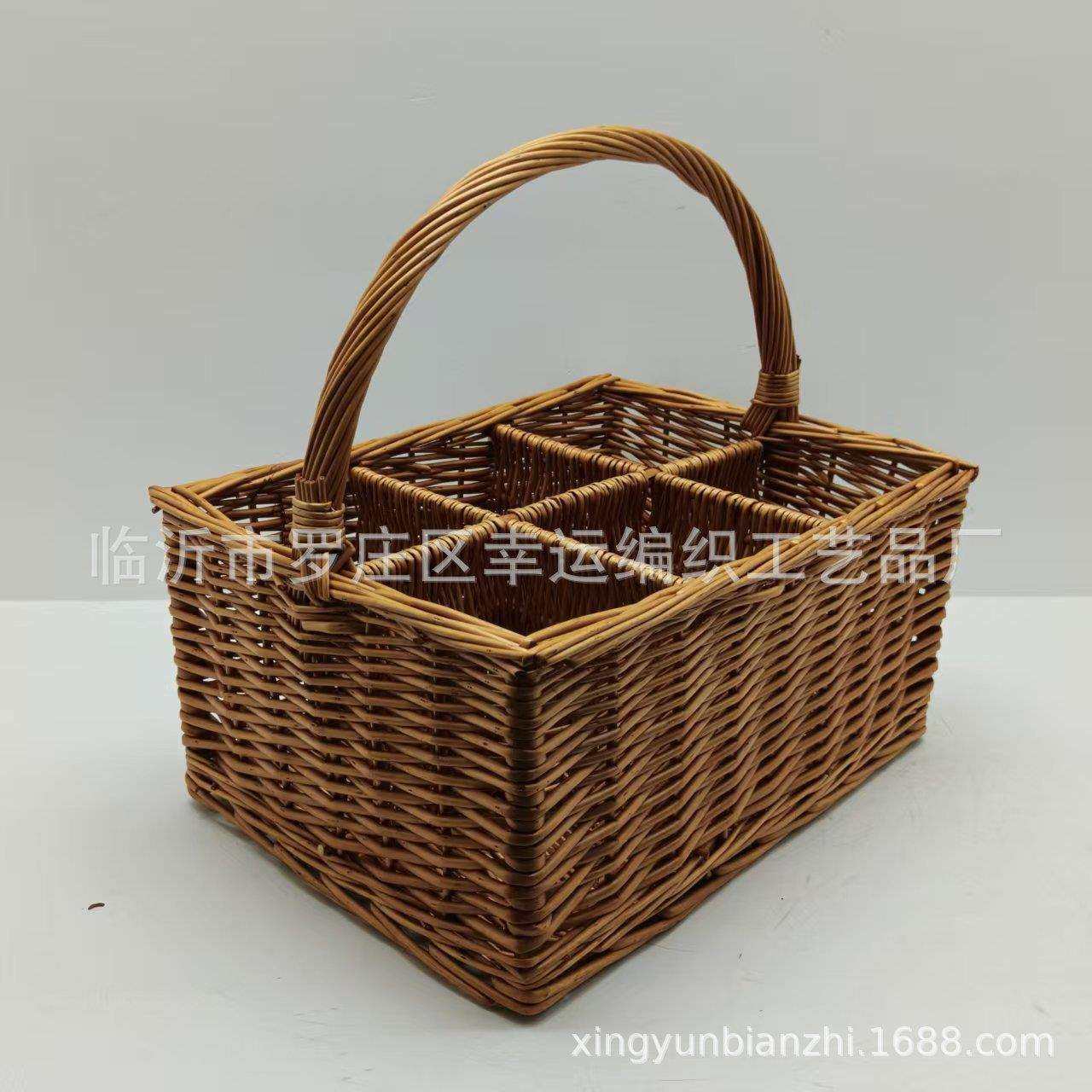 临沂柳编工厂直供手工编织酒篮子 可放6瓶红酒柳编手提红酒收纳篮,家装灯饰光源,其它灯具灯饰,淘宝优惠券,粉丝福利购,淘宝优惠卷