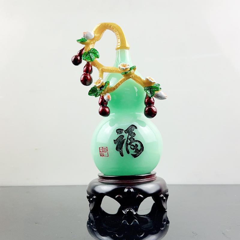 新款上市天然福气满满葫芦摆件创意家居酒柜工艺品装饰摆件