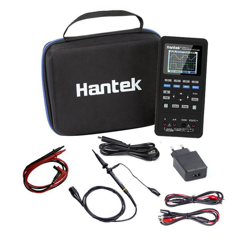 汉泰手持数字示波器Hantek2C42/2D72两通道示波器+万用表信号源