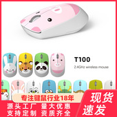 FVT100无线动物鼠标卡通可爱熊猫老虎鼠标商务礼品笔记本电脑办公