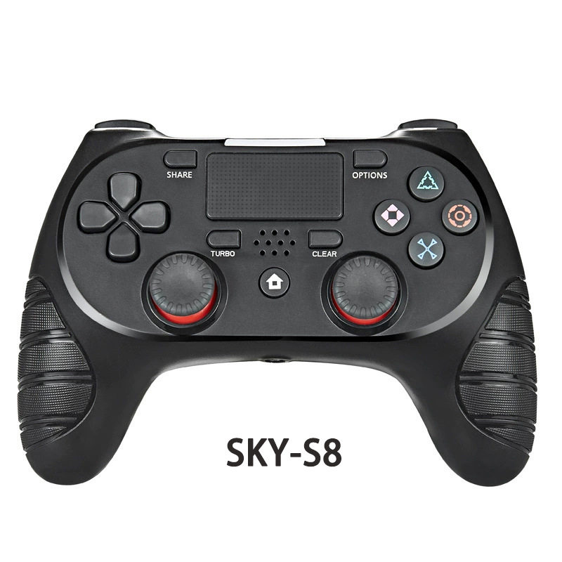 SKY-S8私模带震动蓝牙无线手柄P4游戏主机六轴陀螺仪