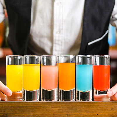 龙舌兰酒杯玻璃b52子弹杯shot烈酒杯俄罗斯利口酒杯野哥杯子酒吧