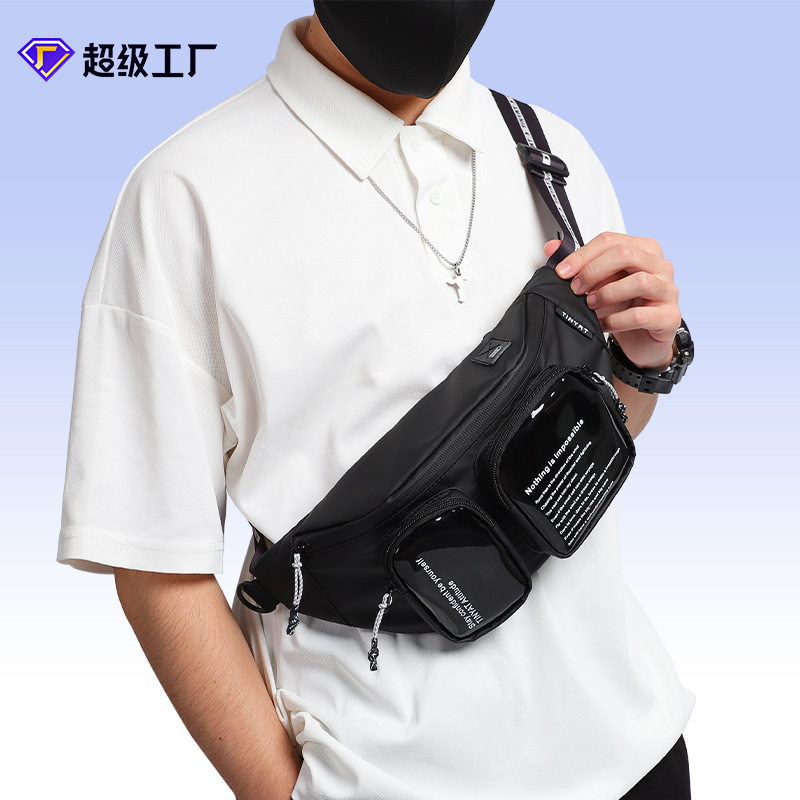 潮流新款男士腰包时尚高品质男款斜挎包大容量防水机车单肩包,箱包皮具/热销女包/男包,男士包袋,淘宝优惠券,粉丝福利购,淘宝优惠卷