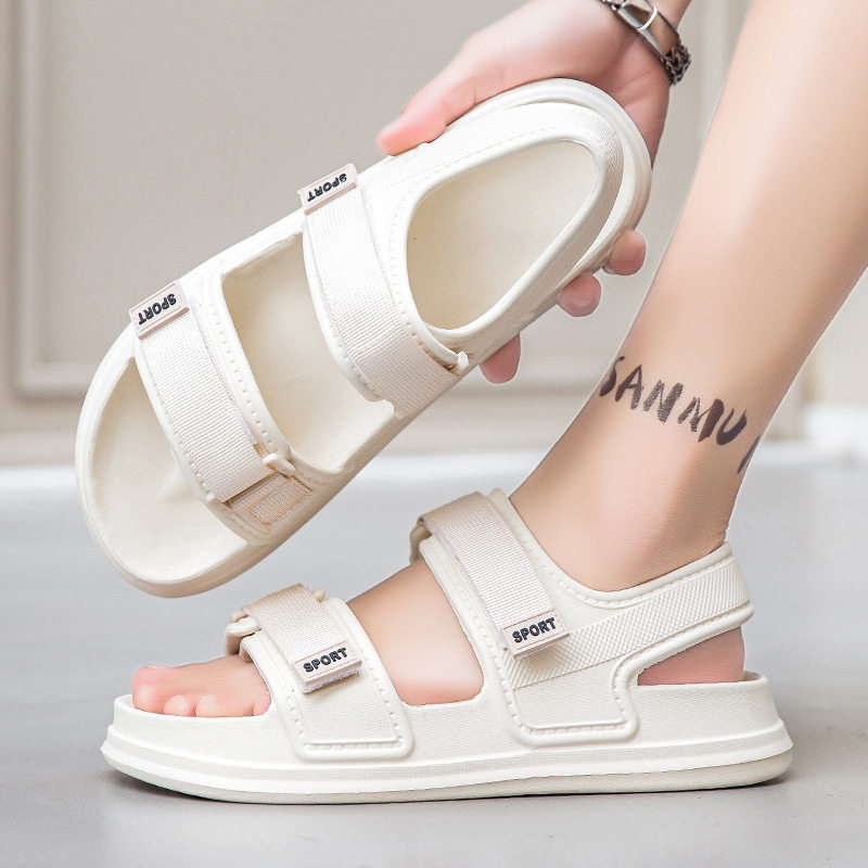 露趾凉鞋2024春款女踩屎感运动凉鞋男士潮款学生EVA外穿沙滩鞋,流行男鞋,休闲凉鞋,淘宝优惠券,粉丝福利购,淘宝优惠卷