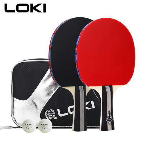 loki雷神乒乓球拍套装成品拍2支直拍横拍厂家训练比赛定制代加工