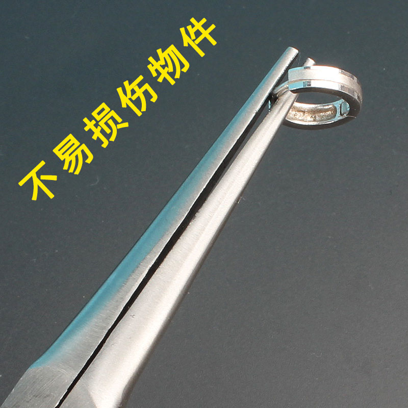 热销扁口平嘴无牙钳子q福冈平口平头迷你扁嘴钳小手工无齿尖嘴钳