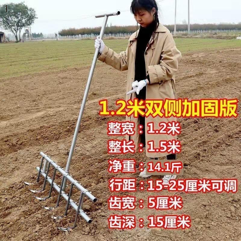 热销种大蒜神器农用m犁地机小型挖花生机家用拉沟播种种植器种蒜