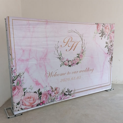 热销新款喷d绘弹力挂钩婚庆道具场景布置用品广告喷绘架子桁架拉