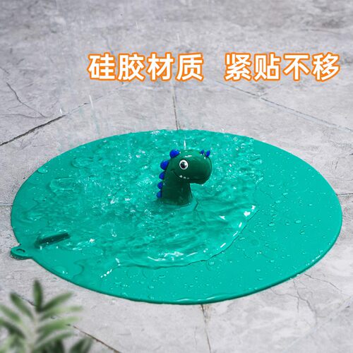 热销地漏防臭器卫生间堵口防虫盖反味除臭L硅胶垫下水道封口防返