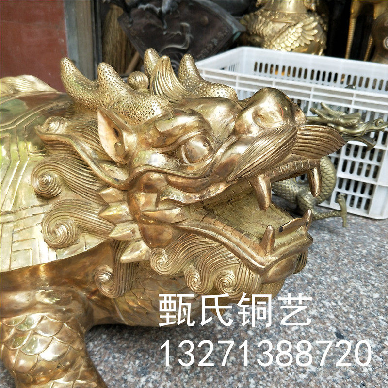 热销特大号龙龟神兽纯铜铜雕像y家居酒店公司开业送礼镇宅旺财落