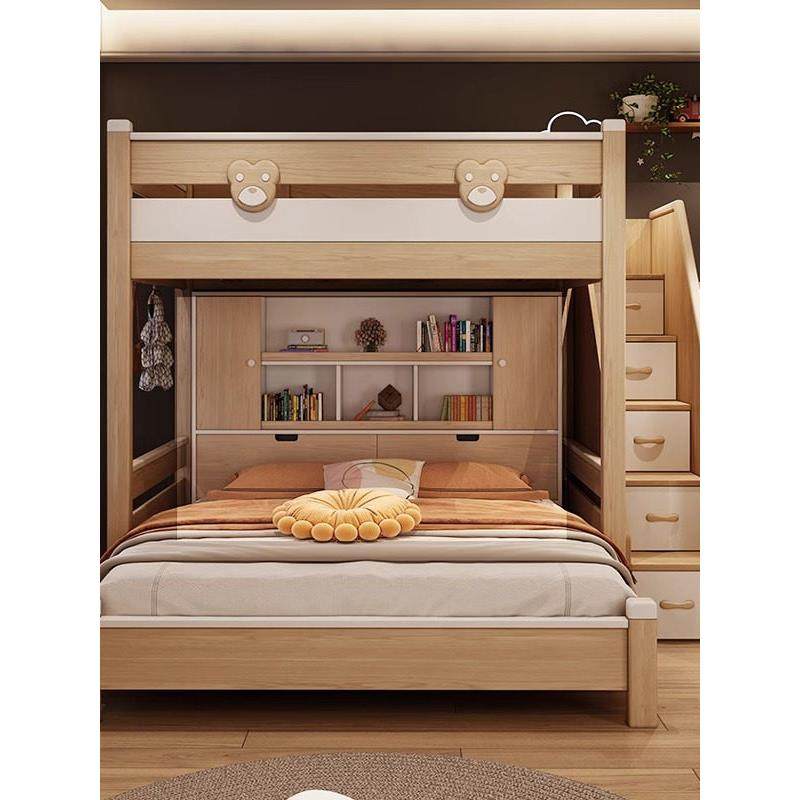 交错双层床儿童床书桌集成小公寓高低双层床与衣柜错位双层床,住宅家具,高低/子母床,淘宝优惠券,粉丝福利购,淘宝优惠卷