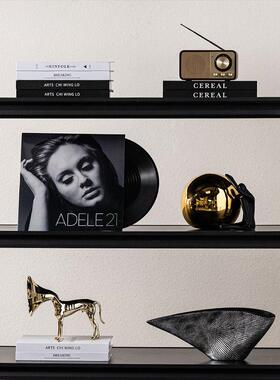 意式样板房软装饰品摆件高级感小众酒柜电视柜轻奢艺术工艺品摆饰