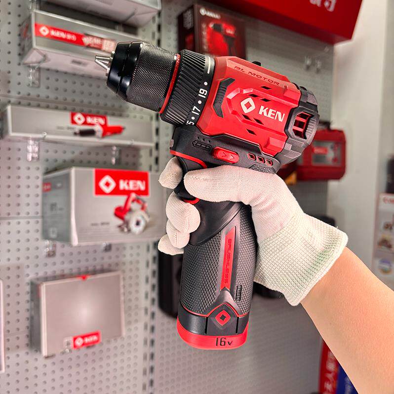KEN锐奇7316X无刷电钻16v锂电钻扭力高性价比新款小钢砲热销