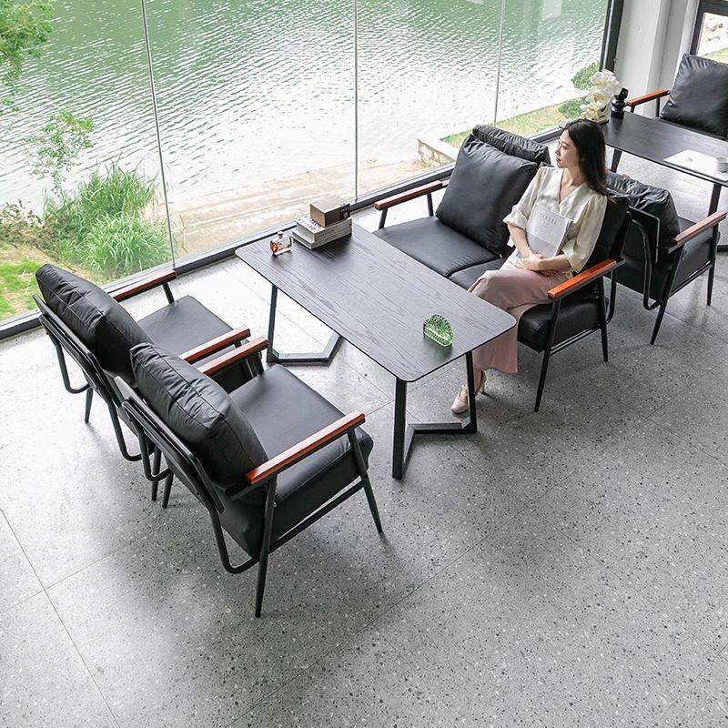 轻奢咖啡厅桌椅组合铁艺奶茶店小酒馆椅子甜品店休闲接待卡座沙发,商业/办公家具,沙发,淘宝优惠券,粉丝福利购,淘宝优惠卷