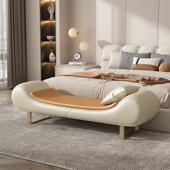 轻奢沙发凳换鞋 凳夫妻床尾凳卧室贵妃椅床榻长条凳客厅小沙发脚踏