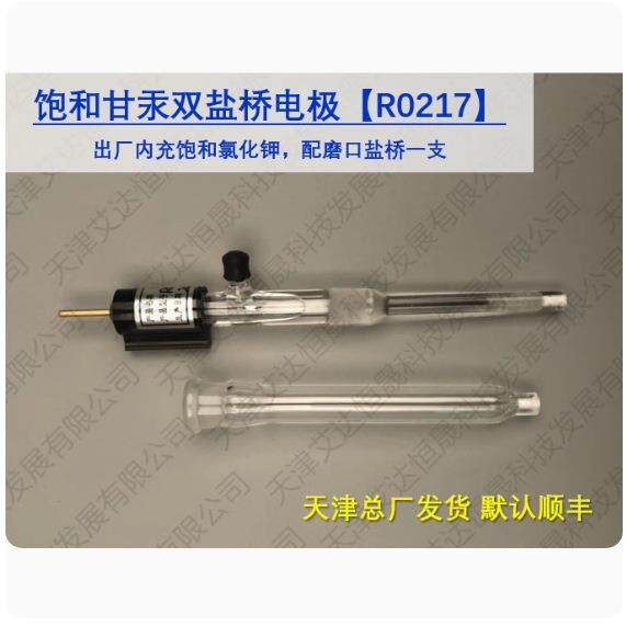 天津艾达恒晟参比电极双盐桥饱和甘汞R0217原厂直接发货