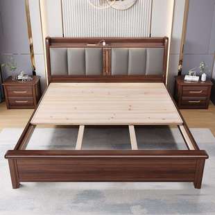 纯天然杉木床板全实木护腰板单双人床加厚整块免漆直拼满铺硬木板