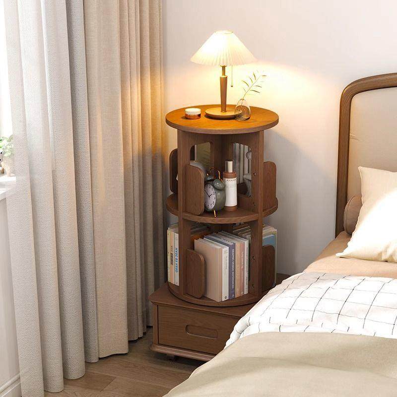 旋转小书架床头柜移动带轮卧室新中式小型儿童书柜床边收纳置物架,畜牧/养殖物资,畜牧/养殖器械,淘宝优惠券,粉丝福利购,淘宝优惠卷