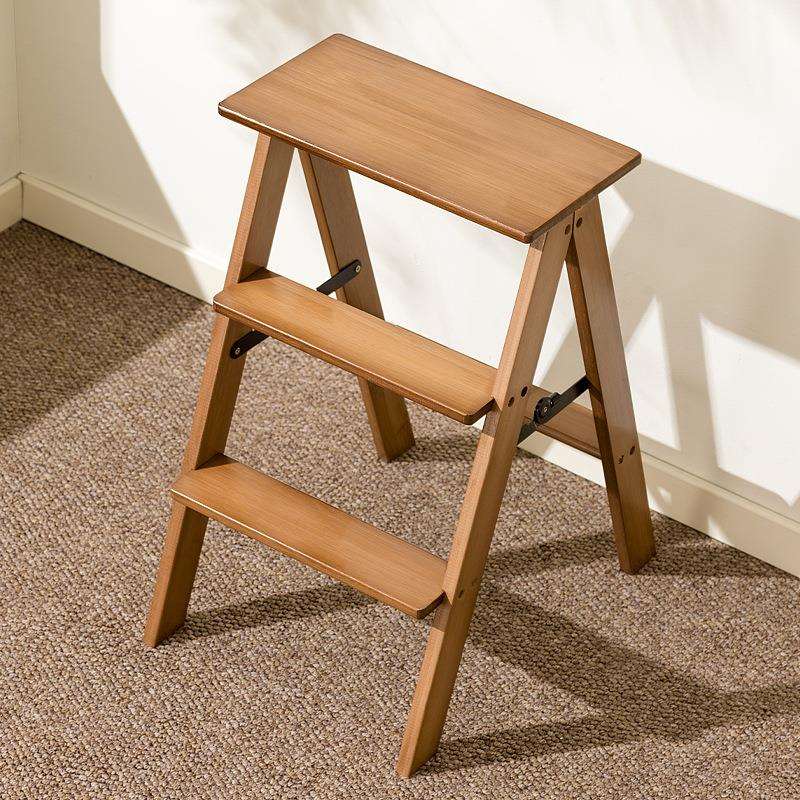梯子凳子两用实木梯凳家用登高凳多功能可折叠三两步梯台阶凳吧台