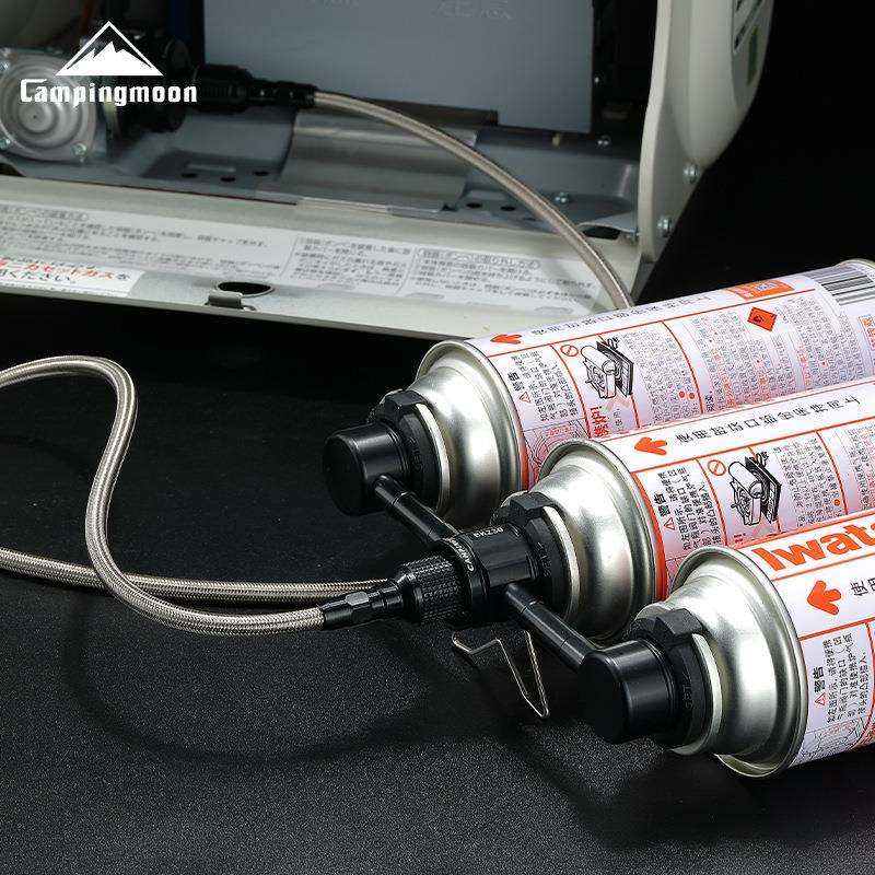 柯曼BKZ30铝合金卡式长气罐三供一转接头户外炉具露营炉具配件