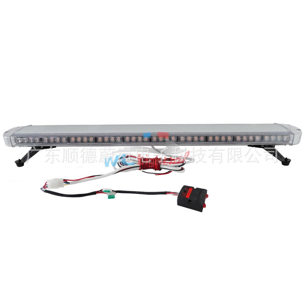 120cm长排警示灯88LED车顶长条爆闪灯频闪灯大功率88W警示灯黄色