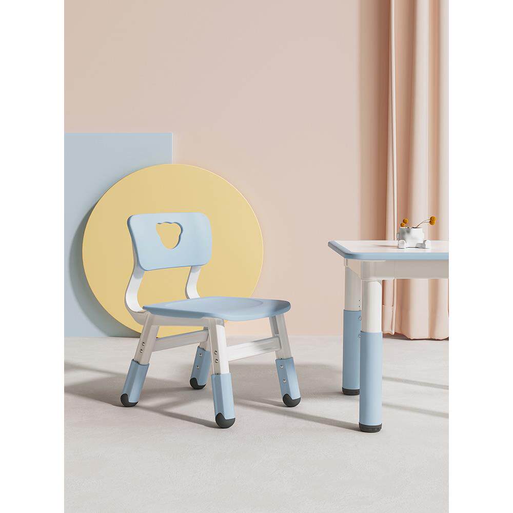 育才儿童椅子幼儿园塑料靠背座椅婴儿防滑板凳宝宝垫脚小凳子家n&