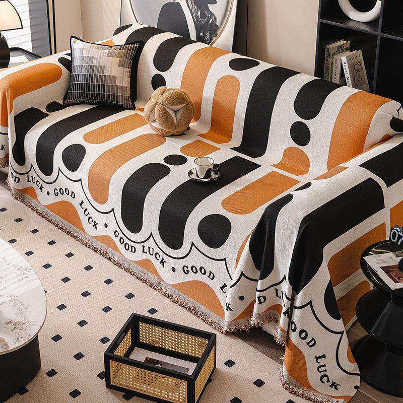 2024新款雪尼尔沙发巾盖布四季通用高级感一整张全包沙发套罩垫子