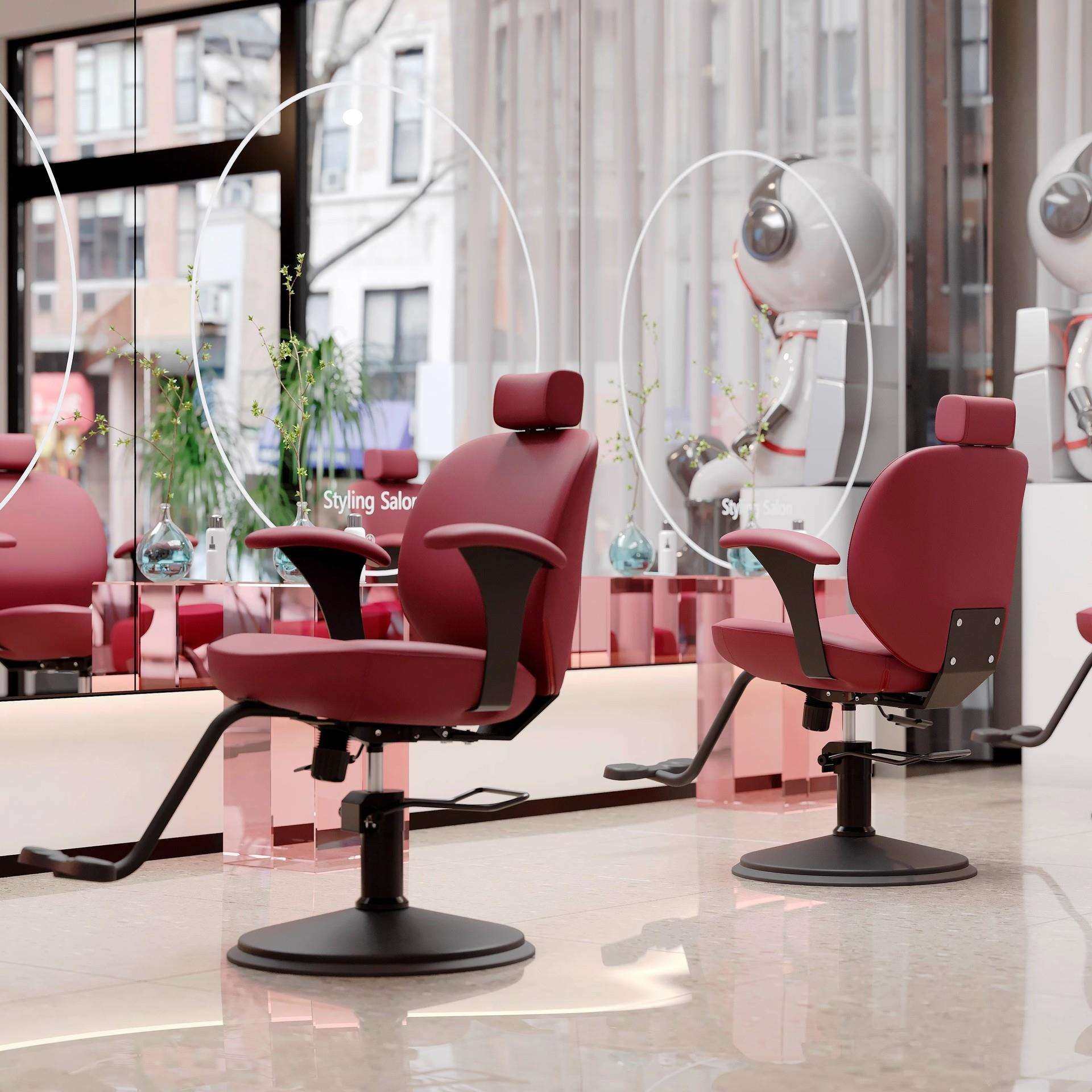 网红理发店椅子可旋转可升降扶手加固发廊专用理发椅子带头枕脚踏,畜牧/养殖物资,畜牧/养殖器械,淘宝优惠券,粉丝福利购,淘宝优惠卷