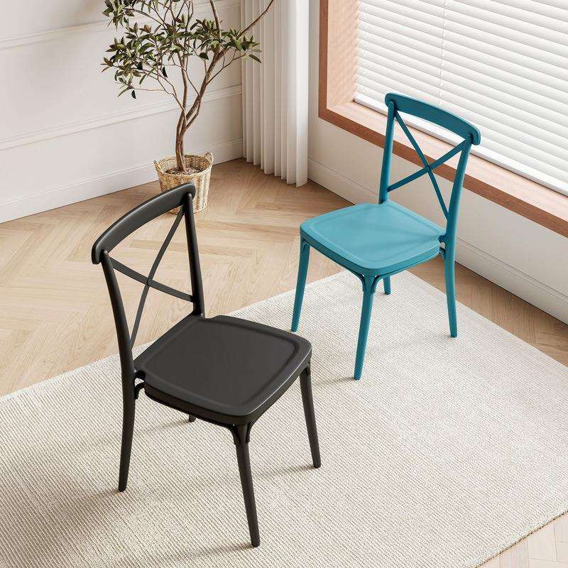 塑料椅家用凳子小户型餐椅靠背椅简约休闲耐用椅子商用餐厅桌椅