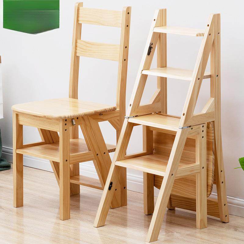 实木梯椅家用梯子椅子折叠伸缩两用梯凳室内登高人字梯楼梯多功能