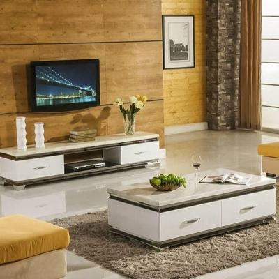 大理石茶几简约现代时尚客厅大中小户型储物烤漆茶几电视柜组合