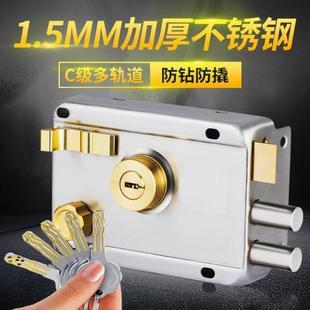 直销锁具家用老式外装门锁木门防盗门锁C级铁门大门锁