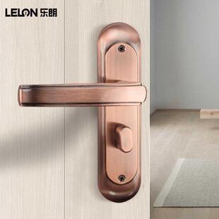 防盗门把手面板锁下压回弹弹簧拉手锁多功能通用门锁加厚面板门锁