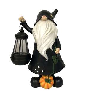 新款万圣节创意小矮人提灯笼树脂摆件花园庭院氛围感装饰品