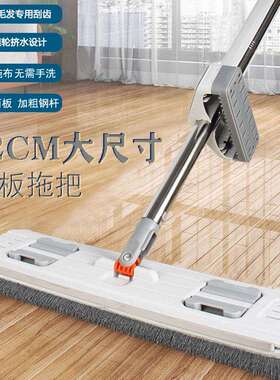 佰斯朗免手洗拖把家用2023新款平板扫拖把干湿两用一拖净大地拖