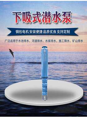 QJX潜水泵天津高扬程下吸泵QJX底吸式潜水泵