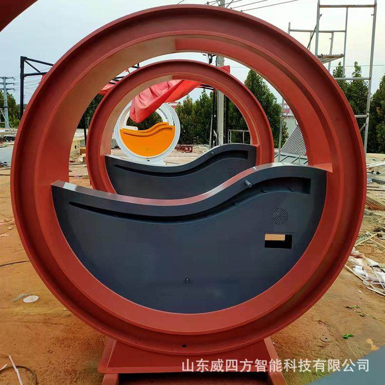 不锈钢动感发光自行车景区公园无动力脚踏互动喷泉单车健身装置