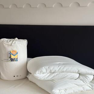 秋冬新款40支全棉水洗提花山宁泰抗菌纤维被保暖高奢春秋冬被