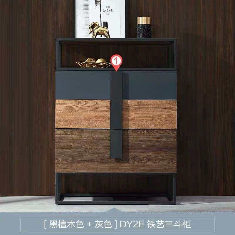 北欧钢琴烤漆四斗柜创意个性玄关储物柜现代简约卧室六斗柜整装