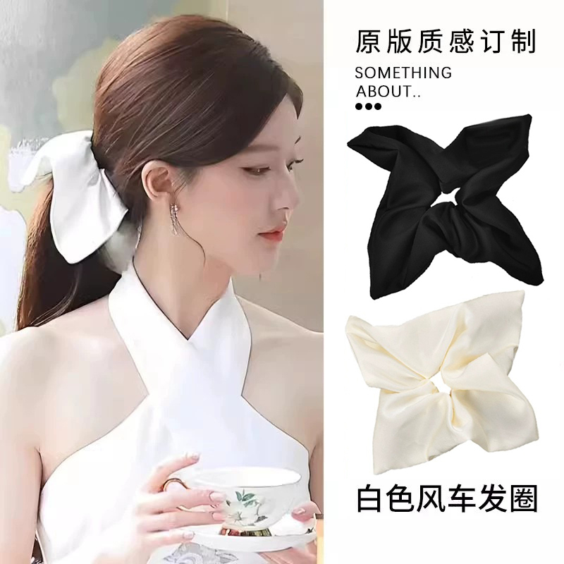 赵露思同款方巾大肠发圈女