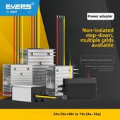 Eveps笔记本降压转换器24V36V48V到19V汽车电源直流直流变压器