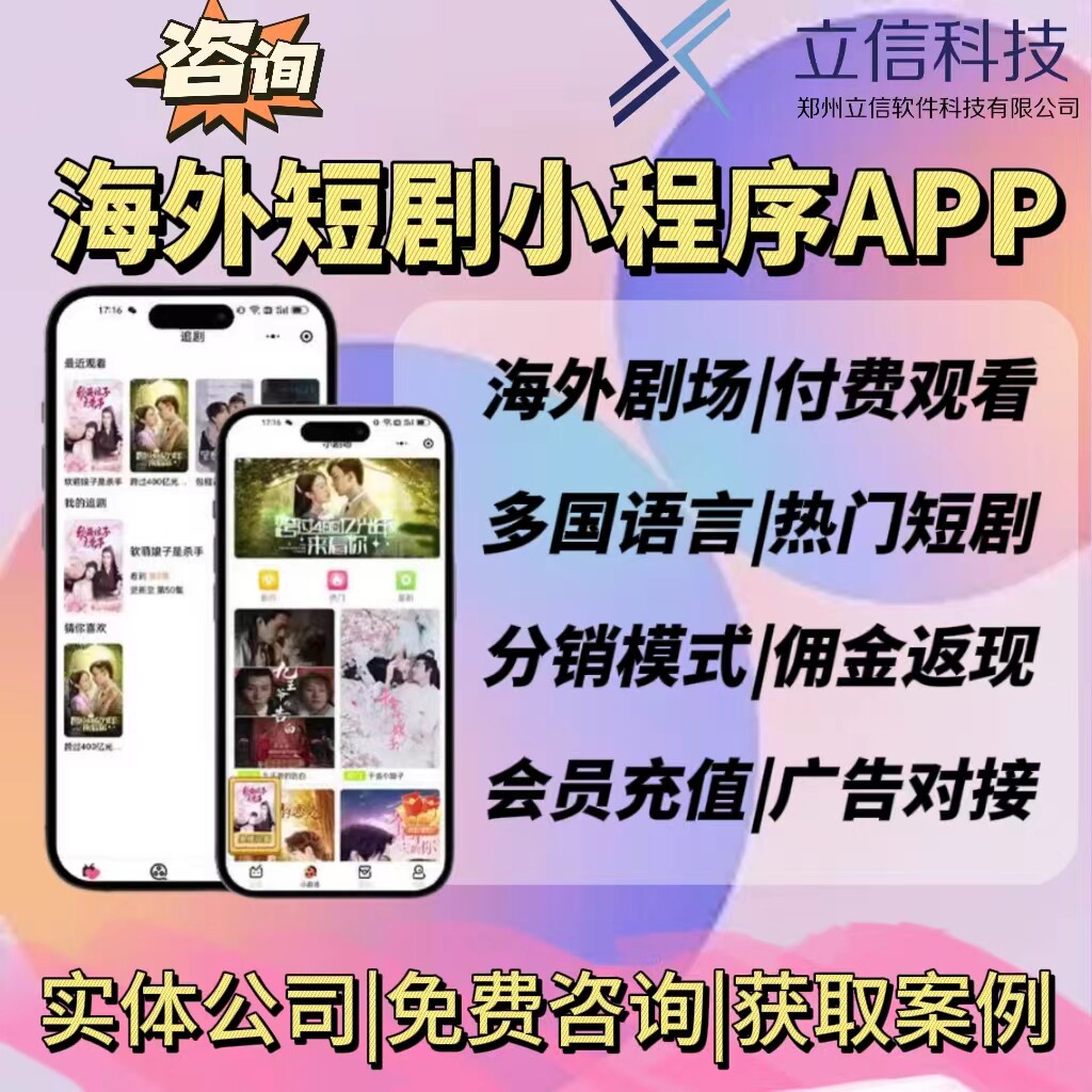海外微短剧小程序app开发搭建企业形象VI设计