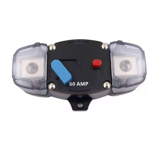 12v24v48vDC汽车房车游艇音响自恢复断路器大电流保险丝座开关