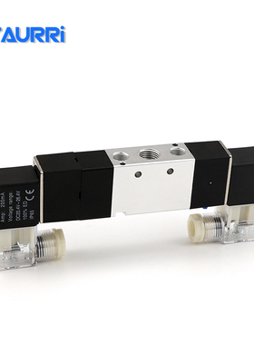 三位五通双电控电磁阀4V230/C/E/P/DC12V/DC24V/AC220V亚德客型