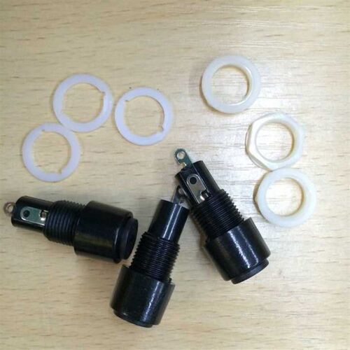 528保险丝座5X20MM保险丝配件 玻璃保险管座黑色十字拧座塑料座
