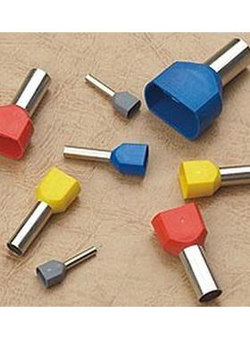 双线管型预绝缘端头LD4 冷压接线端子TE1010  两根1平方 1000只