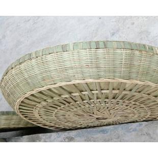 饰 竹编簸箕竹制品家用大号簸箕底部加固晾晒全竹子纯手工竹扁装