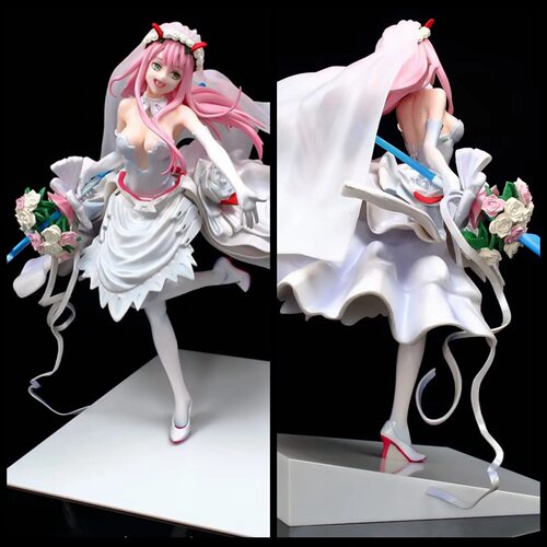 美少女系列 Darling 队ver 零二 02 婚纱礼服 模型 摆件 盒装手办