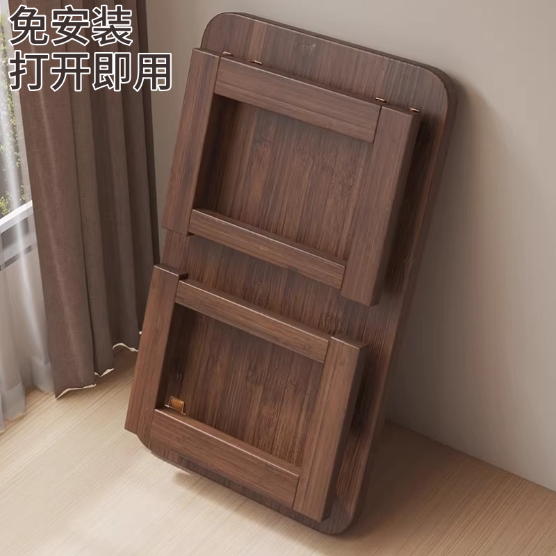 免安装折叠桌子中式家用阳台飘窗桌炕桌矮餐桌榻榻米茶几床上书桌